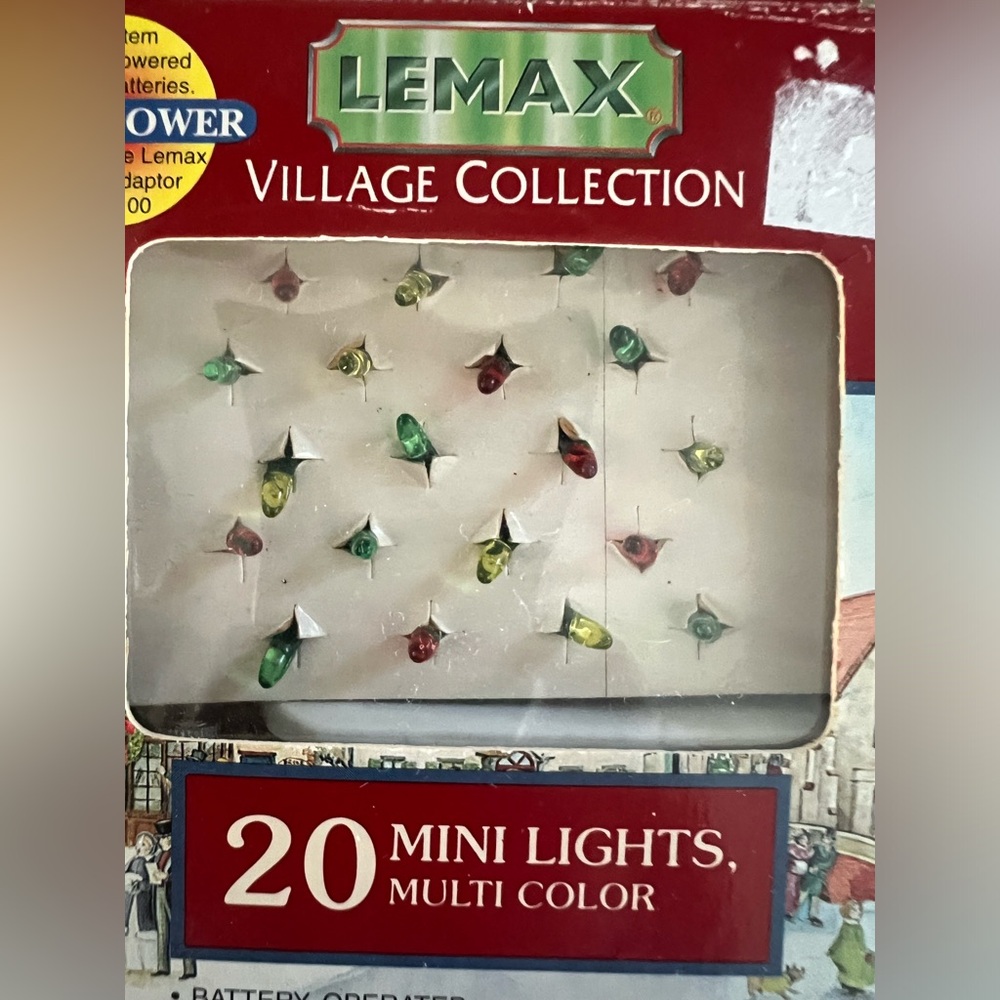 LEMAX Village Collection 20 Mini Lights Multi-Color 1996